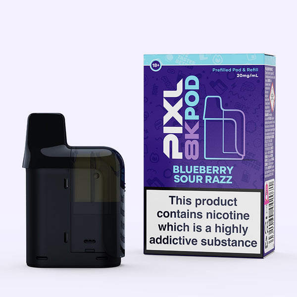 Blueberry Sour Razz Pixl 8000 Pod