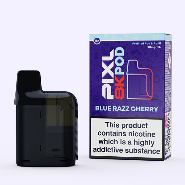 Blue Razz Cherry Pixl 8000 Pod