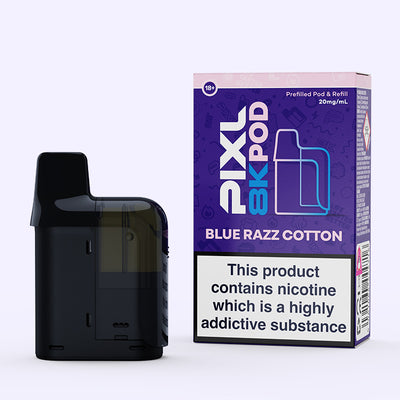 Blue Razz Cotton Pixl 8000 Pod