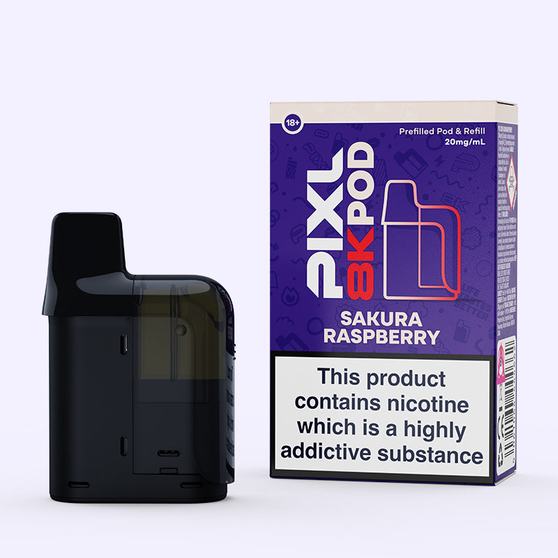 ぶるさん専用 Sakura Raspberry Pixl 8000 Prefilled Pod – Pixl Vape Shop