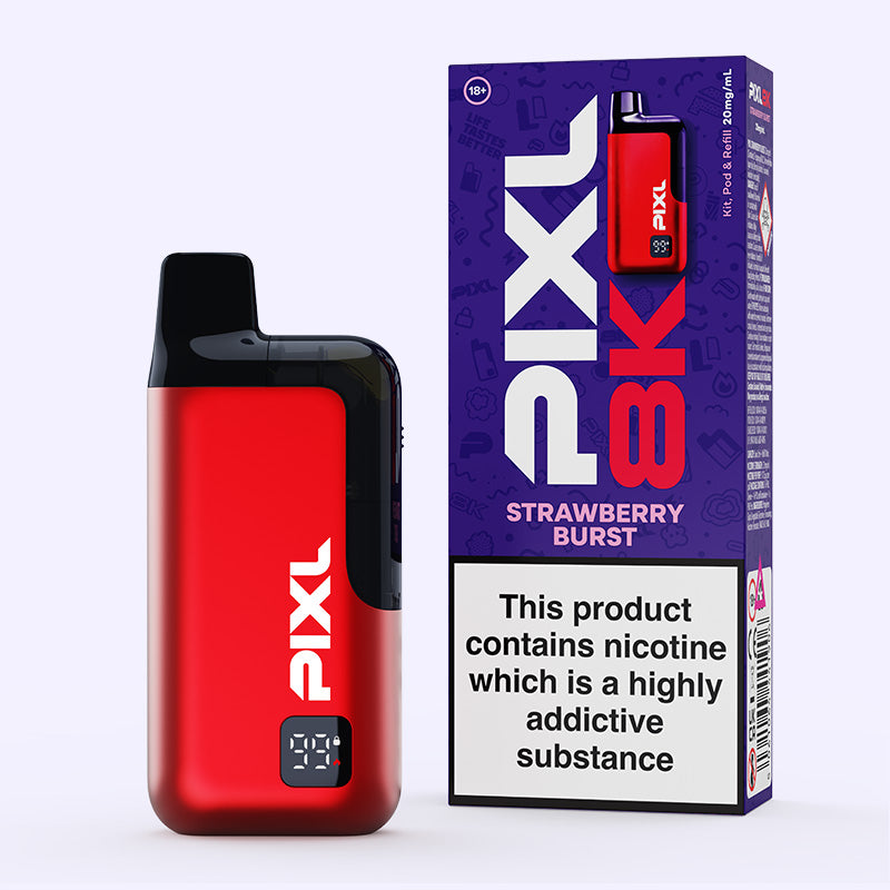 Strawberry Burst PIXL 6000 Vape – Pixl Vape Shop