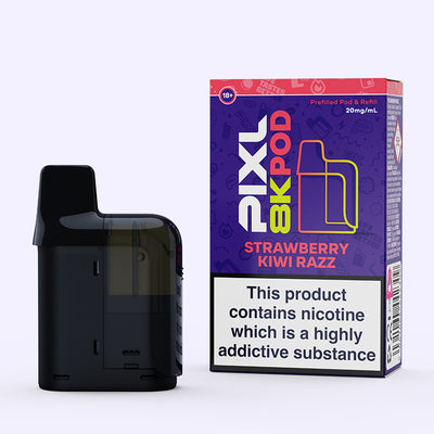 Strawberry Kiwi Razz Pixl 8000 Pod